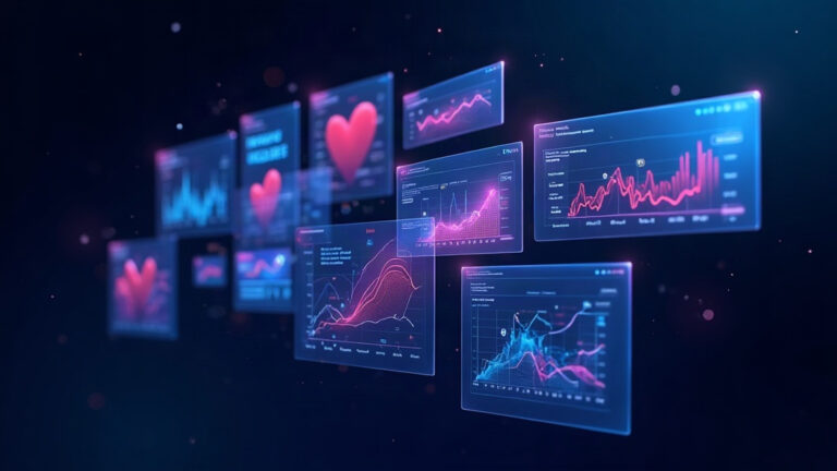 Paid social campaign project thumbnail showing advertising creative cards and performance charts
